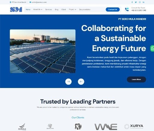 Project PT Sero Mula Mandiri Landing Page by AV Labs